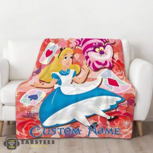 Alternative view of Good Disney Cheshire Cat Alice In Wonderland Blanket Fleece Customized Blanket