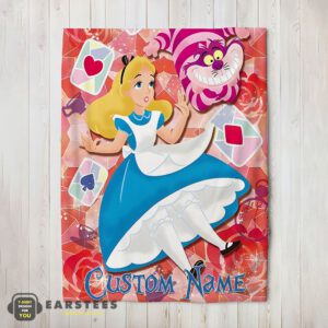 Good Disney Cheshire Cat Alice In Wonderland Blanket Fleece Customized Blanket