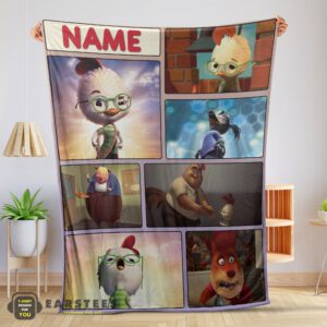 Good Disney Chicken Little Collage Poster Blanket Fleece Customized Blanket