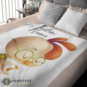 Alternative view of Good Disney Chicken Little Meditative Pose Blanket Fleece Customized Blanket