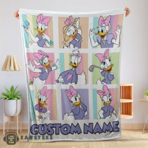 Good Disney Daisy Duck And Friends Daisy Duck Moods Blanket – Customize Blanket
