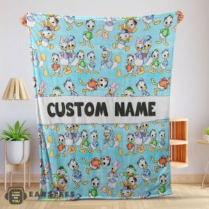 Good Disney Donald Duck Daisy Huey Dewey Louie Blanket Fleece Customized Blanket