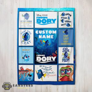 Good Disney Finding Dory What Would Dory Do Collage Blanket Fleece Customized Blanket