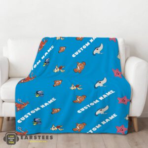 Alternative view of Good Disney Finding Nemo & Dory Characters Blanket Fleece Customized Blanket