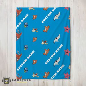 Good Disney Finding Nemo & Dory Characters Blanket Fleece Customized Blanket