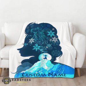 Alternative view of Good Disney Frozen Elsa Double-Exposure Blanket Fleece Customized Blanket