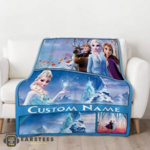 Alternative view of Good Disney Frozen Elsa & Friends Journey Collage Blanket Fleece Customized Blanket