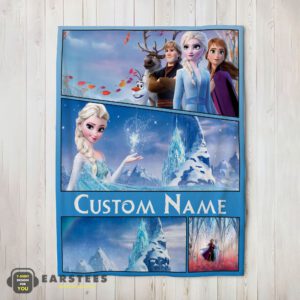 Good Disney Frozen Elsa & Friends Journey Collage Blanket Fleece Customized Blanket