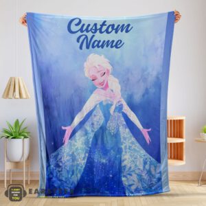 Good Disney Frozen Magic Elsa Blanket Fleece Customized Blanket