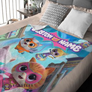 Alternative view of Good Disney Junior SuperKitties Chibi Cute Fleece Blanket – Customize Blanket