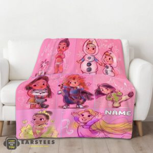 Alternative view of Good Disney Kids Princess Sketches Blanket Fleece Customized Blanket