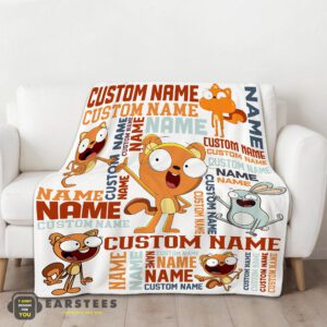 Alternative view of Good Disney Kiff Chatterley & Barry Buns Blanket Fleece Customized Blanket