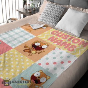 Alternative view of Good Disney Kiff Chatterley & Barry Buns Pattern Blanket Fleece Customized Blanket