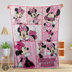 Good Disney Minnie Mouse And Friends Minnie Mouse Moods Blanket – Customize Blanket