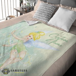 Alternative view of Good Disney Peter Pan Tinker Bell Blanket Fleece Customized Blanket