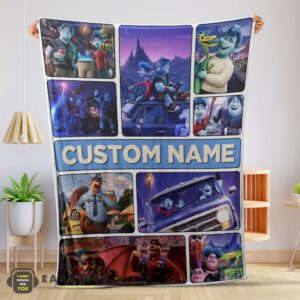 Good Disney Pixar Onward Magical Journey Collage Blanket Fleece Customized Blanket