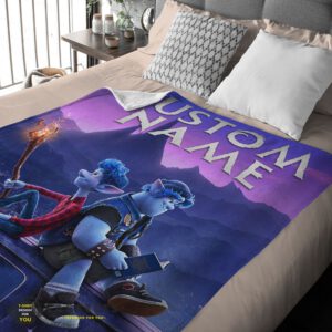 Alternative view of Good Disney Pixar Onward Poster Blanket Fleece Customized Blanket