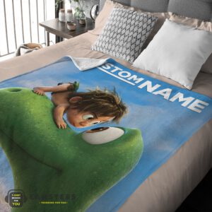 Alternative view of Good Disney Pixar The Good Dinosaur Poster Blanket Fleece Customized Blanket
