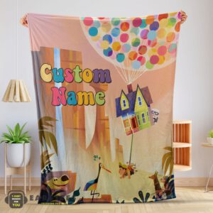 Good Disney Pixar Up with our Balloons and Sky with House Movie Blanket – Customize Blanket