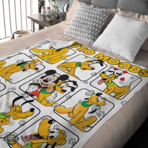 Alternative view of Good Disney Pluto Dog And Friends Pluto Dog Moods Blanket – Customize Blanket