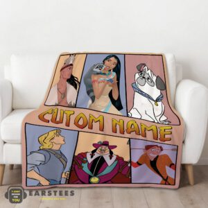 Alternative view of Good Disney Pocahontas Meeko Percy John Smith Blanket Fleece Customized Blanket