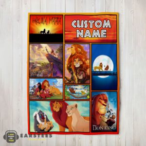 Good Disney Simba Mufasa Timon Pumbaa The Lion King Collage Blanket Fleece Customized Blanket