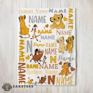 Good Disney Simba Timon Pumbaa The Lion King Blanket Fleece Customized Blanket