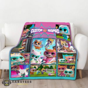 Alternative view of Good Disney SuperKitties Paw Power Squad Collage Blanket Fleece Customized Blanket