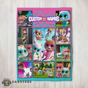 Good Disney SuperKitties Paw Power Squad Collage Blanket Fleece Customized Blanket