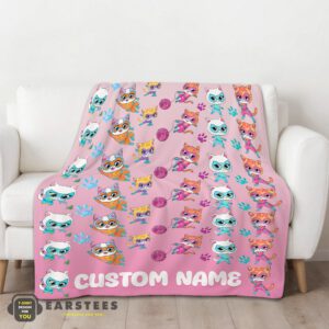 Alternative view of Good Disney SuperKitties Squad Purr-fect Heroes Blanket Fleece Customized Blanket