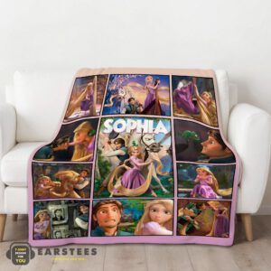 Alternative view of Good Disney Tangled Collage Blanket Fleece Customized Blanket