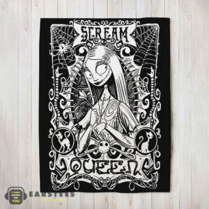 Good Disney The Nightmare Before Christmas Sally Scream Queen Blanket Fleece Customized Blanket
