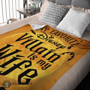 Alternative view of Good Disney Villain Wife Halloween Blanket Cozy Funny and Unique Blanket
