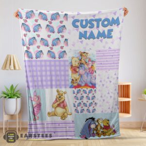 Good Disney Winnie The Pooh Friends Collage Poster Blanket Fleece Customized Blanket
