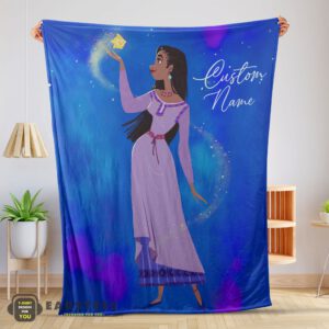 Good Disney Wish Asha Princess Blanket Fleece Customized Blanket