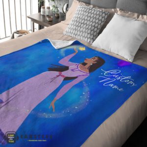 Alternative view of Good Disney Wish Asha Princess Blanket Fleece Customized Blanket