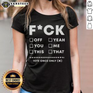 Funny adult humor ladies tee featuring the 'Good F*ck Checklist' design, perfect for playful and humorous outfits.