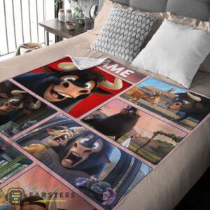 Alternative view of Good Ferdinand And Friends The Gentle Bull's Journey Blanket Fleece Customized Blanket
