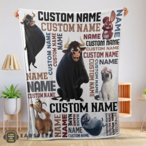 Good Ferdinand The Bull And Friends Blanket Fleece Customized Blanket