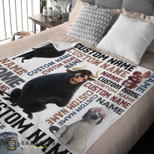 Alternative view of Good Ferdinand The Bull And Friends Blanket Fleece Customized Blanket