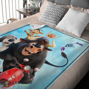 Alternative view of Good Ferdinand's Wild Ride A Fun-Filled Adventure Blanket Fleece Customized Blanket