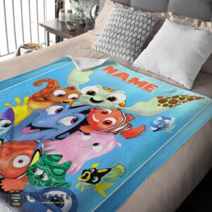 Alternative view of Good Finding Nemo With Friends Blanket Fleece Customized Blanket