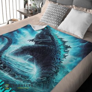 Alternative view of Good Godzilla King Of The Monsters Blanket Fleece Customized Blanket