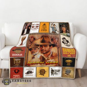 Alternative view of Good Indiana Jones Raiders Of The Lost Ark Adventure Blanket Fleece Customized Blanket