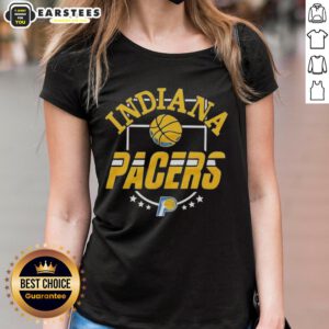 Alt Text: Good Indiana Pacers City Edition 2025 ladies tee featuring vibrant team colors and stylish design for female fans.
