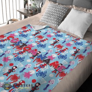 Alternative view of Good Marvel Superhero Spidey and His Amazing Friends Birthday Cute Blanket Fleece Customized Blanket