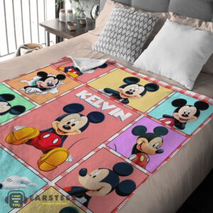 Alternative view of Good Mickey Mouse Collage Blanket Fleece Customized Blanket