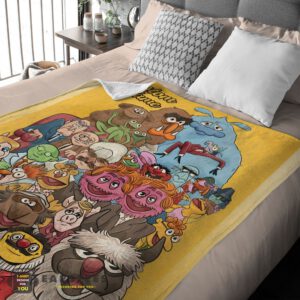 Alternative view of Good Muppet Show Characters Blanket Fleece Customized Blanket