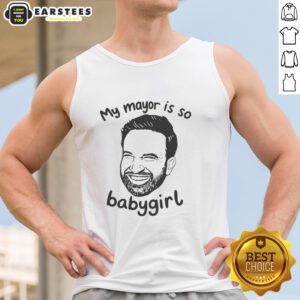 Alt Text: Trendy Good My Mayor Is So Babygirl tank top design, perfect for casual wear and expressing your unique style.