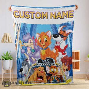 Good Oliver & Company With Friends Drive Taxi Blanket Fleece Customized Blanket